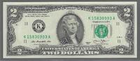 USA . 2 Dollars. . JEFFERSON . Serie: K/A . Dallas . -