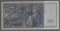 DEUTSCHLAND/ALLEMAGNE. 100 Mark. MERCURE et CÉRÈS. Serie: F . Papier bleu . -