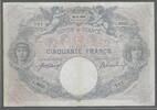 50 Francs. 22/05/1918. FRANCE. BLEU et ROSE. Alphabet: L. 8055  . Gutes  schön.