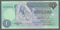 LIBYA. 1 Dinar. MUAMMAR QADDAFI . Serie: 4 24/ ﺝ -
