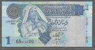 LIBYA. 1 Dinar. MUAMMAR QADDAFI . Serie: 6 22/ ﺝ -