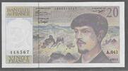 FRANCE. 20 Francs. DEBUSSY. Alphabet: A.041 . -