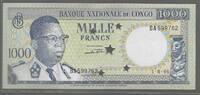 CONGO. 1000 Francs. 1er PRÉSIDENT JOSEPH KASA-VUBU . Serie: BA . -