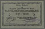 5 Rupien. 01/11/1915. DEUTSCHLAND/ALLEMAGNE. Deutsch-Ostafrikanische Bank . Gutes vorzüglich.