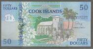 50 Dollars. (1992) COOK ISLANDS. Serie: AAA  . Fast NEU. I-.