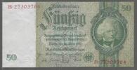 DEUTSCHLAND/ALLEMAGNE. 50 Reichsmark. DAVID HANSEMANN. Homme politique et banquier. Serie: L/B . -