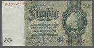 DEUTSCHLAND/ALLEMAGNE. 50 Reichsmark. DAVID HANSEMANN. Homme politique et banquier. Serie: L/F . -