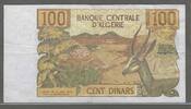 ALGÉRIE. 100 Dinars. 1ère Série. G001 . -