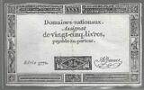 FRANCE. Assignat de Vingt-Cinq Livres. DOMAINES NATIONAUX. Serie: 3772 . -