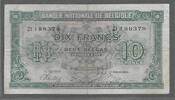 BEIGIË/BELGIEN/BELGIQUE. 10 Frank, Francs. 2 Belga. Serie: Z1 . -