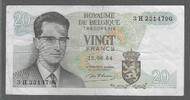 BEIGIË/BELGIEN/BELGIQUE. 20 Frank, Francs. ROI BAUDOUIN 1er . Serie: 3 H . -