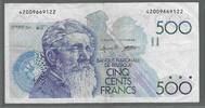 BEIGIË/BELGIEN/BELGIQUE. 500 FRANCS/FRANK. (1982) Constantin Meunier. Serie: 420 . Fast sehr schön.