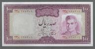 IRAN. 100 Rials. Mohammad Reza Chah Pahlavi (en persan : محمد رضا شاه پهلوی) . -