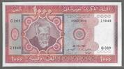 MAURITANIE. 1000 Ouguiya. 28/11/1981. Serie: G 009 . Fast NEU. I-. 2,80 EUR  zzgl. 10,50 EUR Versand