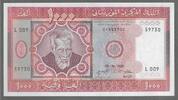 MAURITANIE. 1000 Ouguiya. 28/11/1981. Serie: L 009 . Fast NEU. I-. 2,90 EUR  zzgl. 10,50 EUR Versand