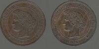 France. 10 Centimes. 1874 A et 1884 A. Zweite Republik. Deuxième Républi... 68,00 EUR  zzgl. 10,50 EUR Versand