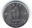 FRANCE 1 centime 1 centime "Epis à rebord"