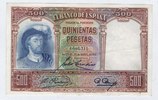 ESPAGNE 500 PESETAS "Série L" -