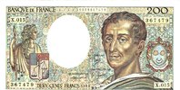 FRANCE 200 FRANCS 1983 X.015 Beau TTB(sans trou)