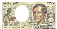 FRANCE 200 FRANCS 1987 H.045 Presque SUP(sans trou)