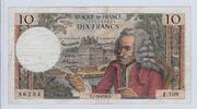 FRANCE 10 FRANCS VOLTAIRE. Alphabet: F.109 . -