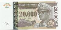 Zaïre 20'000 Nouveaux Zaïres Maréchal Mobutu Sese Seko. Série: E/H . -