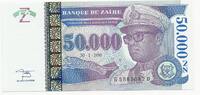 Zaïre 50'000 Nouveaux Zaïres Maréchal Mobutu Sésé Seko. Serie G/D . -