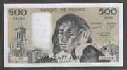 500 FRANCS. 22.01.1987. FRANCE. PASCAL. Alphabet: S.258  . Fast NEU -1.