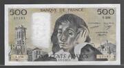 500 FRANCS. 22.01.1987. FRANCE. PASCAL.  Alphabet: S.258  . Fast NEU/I-.