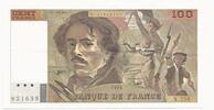 France 100 Francs DELACROIX (442-1 et 442-2).Alphabet: N.258 -