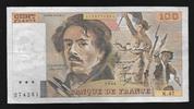 FRANCE 100 FRANCS "DELACROIX(modifié) K.47" -
