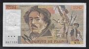 FRANCE. 100 FRANCS DELACROIX. (modifié). Alphabet: W.74 . -