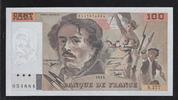 FRANCE 100 FRANCS "DELACROIX(442-1 et 442-2) S.277" -