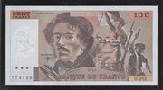 FRANCE 100 FRANCS "DELACROIX(442-1 et 442-2) O.282" -