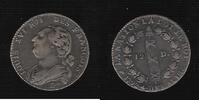 FRANCE 12 DENIERS "LOUIS le XVIème ROI DES FRANCOIS L'an 4 de la LIBERTE 1792D.(point haut DI