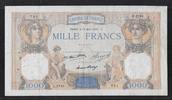 FRANCE 1000 FRANCS "CERES et MERCURE Alphabet U.2793" -