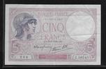 FRANCE 5 FRANCS "VIOLET (modifié)Alphabet Z.58545"