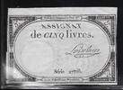 FRANCE. Assignat de 5 LIVRES. 10 BRUMAIRE de L' AN 2éme . Série: 27708 . -