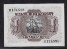 ESPAGNE 1 Pesetas "SANS SERIE" -