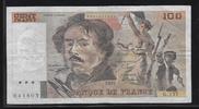 FRANCE 100 Francs 1990 *Petit filigrane *"Alphabet G.157" TTB