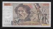 FRANCE 100 Francs *Moyen (rond!) filigrane *"Alphabet Q.138" -