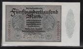ALLEMAGNE 500000 Mark Série E. Kleine Nummer, Petit numéro . -