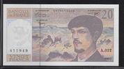 FRANCE 20 Francs "Debussy Alphabet A.057" -
