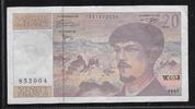 FRANCE 20 Francs "Debussy Alphabet W.053" -
