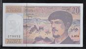 FRANCE 20 Francs "Debussy Alphabet A.054" -