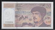 FRANCE 20 Francs "Debussy Alphabet A.055" -