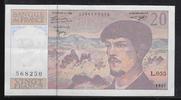 FRANCE 20 Francs "Debussy Alphabet L.055" -