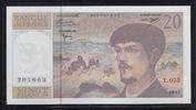 FRANCE 20 Francs "Debussy Alphabet Y.055" -