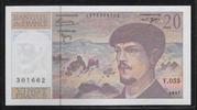 FRANCE 20 Francs "Debussy Alphabet Y.055" -