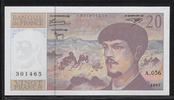 FRANCE 20 Francs "Debussy Alphabet A.056" -